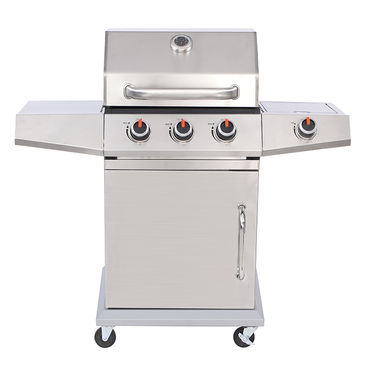 BBQ gas propane với bốn đầu đốt